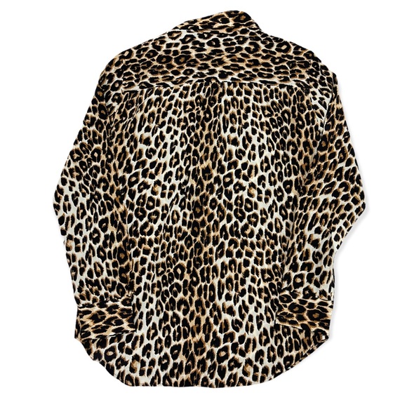 ⚡️SOLD⚡️Equipment Silk Shirt Top Femme Slim Signature Leopard Button Down Blouse - Picture 6 of 16